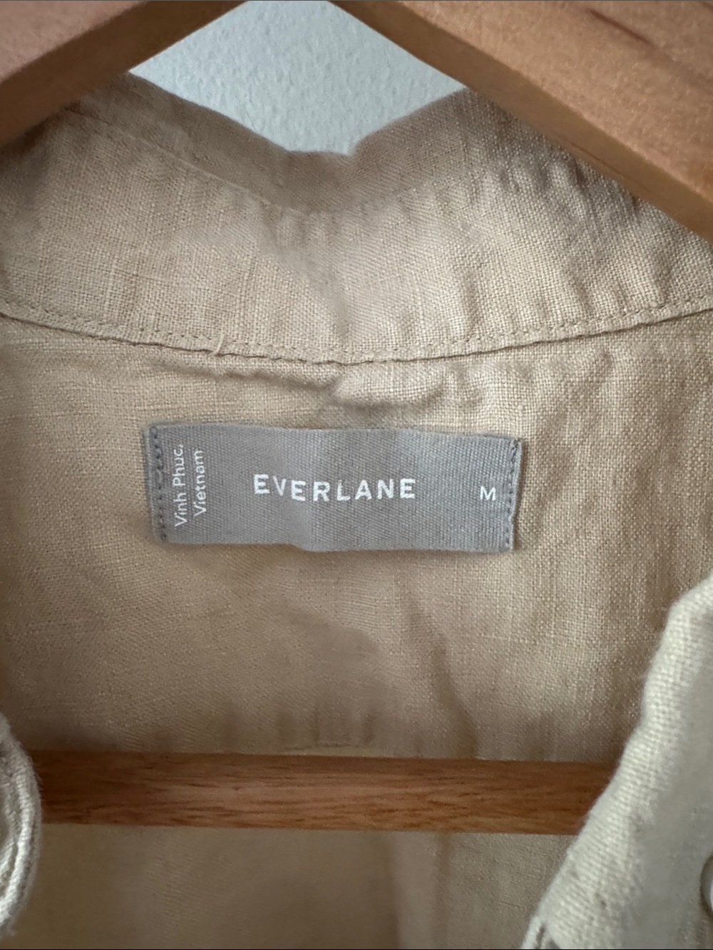Everlane 100% linen Casual Button-Up Shirt in Light Beige - Picture 3 of 8